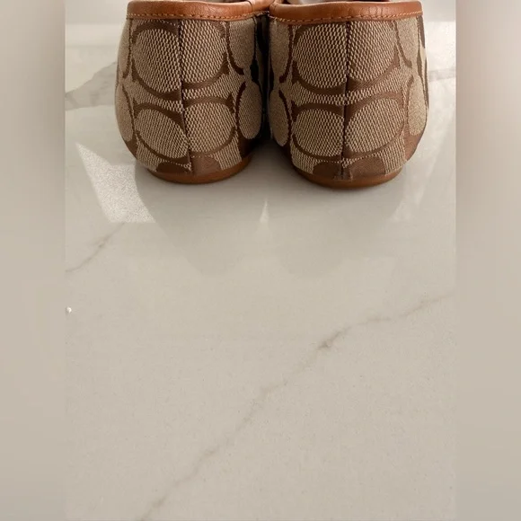 Coach Women's Brown Signature Ballet Flats-Size 9 - Picture 3 of 7